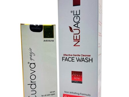 Acne Care discount box: Cudrova Anti-Acne Serum & Neuage Face Wash Online now