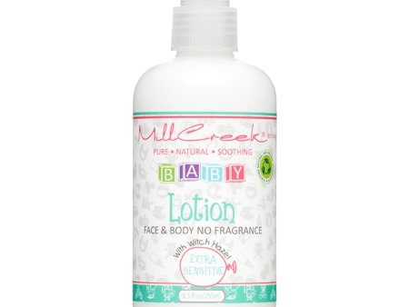 Mill Creek Botanicals Baby Lotion Face & Body No Fragrance 8.5 oz Sale