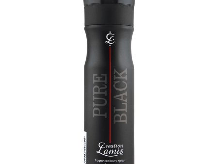 PURE BLACK BODY SPRAY FOR MEN 200ML Online now