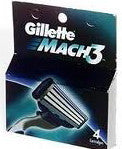 Gillette Mach 3 Refills 4 Cartridges Sale