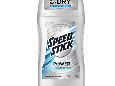 Speed Stick Power Antiperspirant Deodorant Unscented 3 oz on Sale