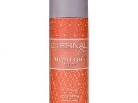 ETERNAL LOVE BODY SPRAY NIGHT TIME FOR MEN 200ML on Sale