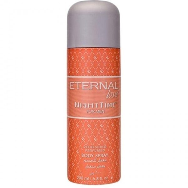 ETERNAL LOVE BODY SPRAY NIGHT TIME FOR MEN 200ML on Sale