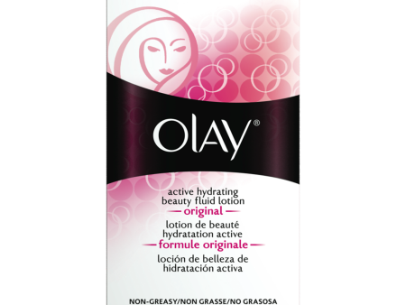 Olay Active Hydrating Beauty Fluid Lotion Original 4 oz Supply