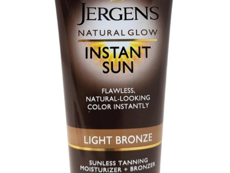 Jergens Natural Glow Instant Sun Sunless Tanning Moisturizer & Bronzer 6 oz Hot on Sale