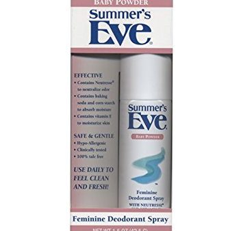 Summre s Eve Feminine Deodorant Spray Baby Powder 1.5 oz Discount