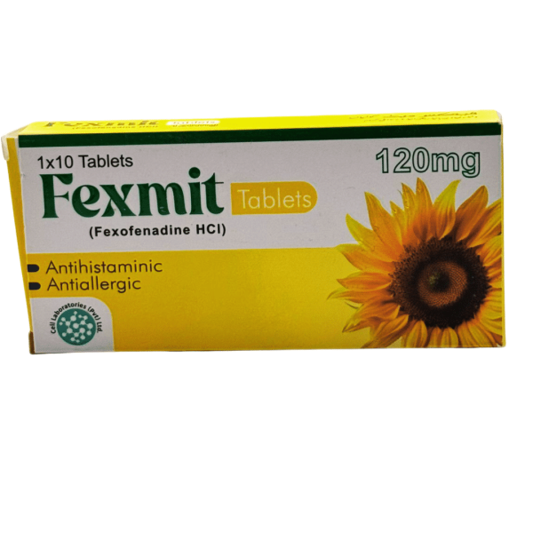 Cell Laboratories Fexmit 120mg Fexofenadine HCl Tablets (10 Tablets) - Antihistamine for Allergies - Dermatologists.pk (Prescription Required) Online Hot Sale