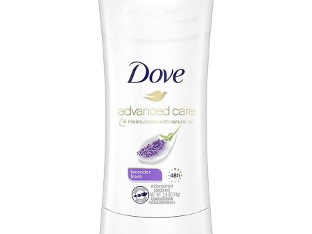 Dove Advanced Care Antiperspirant Deodorant Solid Lavender Fresh 2.6 oz Online Sale