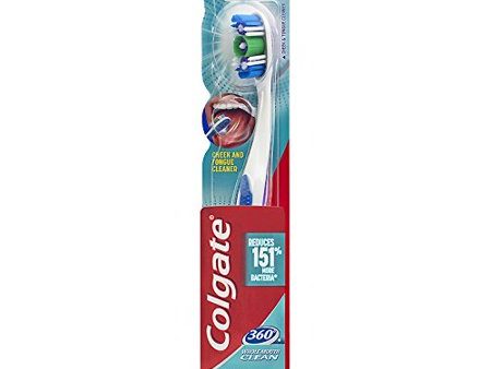 Colgate 360 Toothbrush with Tongue and Cheek Cleaner Soft 1 ea Hot on Sale