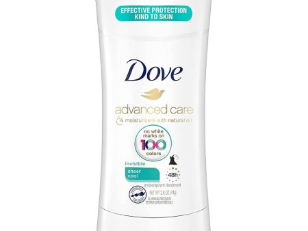 Dove Advanced Care Antiperspirant Solid Invisible Sheer Cool 2.6 oz on Sale