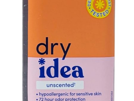 Dry Idea Antiperspirant Gel Unscented 3 oz Supply