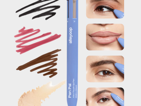 Alleyoop Pen Pal 4-in-1 Eye, Brow, Lip & Highlight Pen Hot on Sale