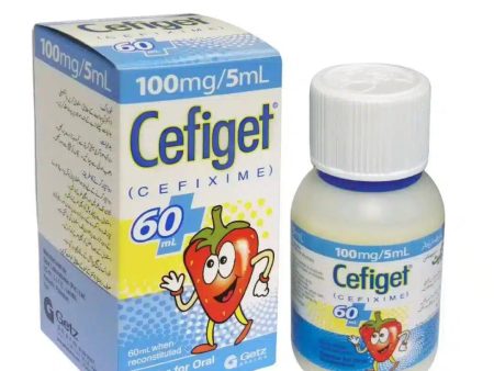 Cefiget 60ml Suspension 100mg 5ml (Cefixime) - Getz Pharma Sale