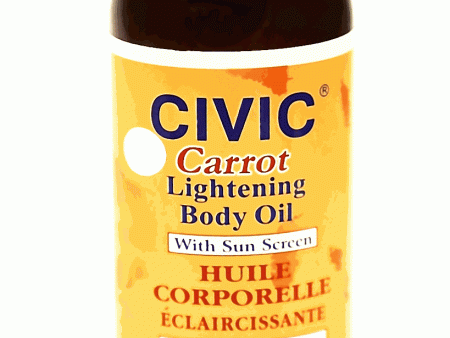 Civic Carrot Lightening Body Oil with Sunscreen 6 oz. Online Hot Sale