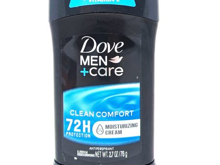 Dove Men + Care 72H Protection Solid Antiperspirant Clean Comfort 2.7 oz Hot on Sale