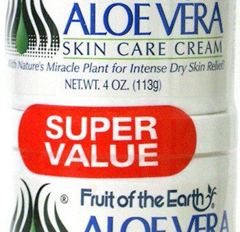 Fruit of the Earth Aloe Vera Skin Care Cream 4 Oz. 2-Pack on Sale