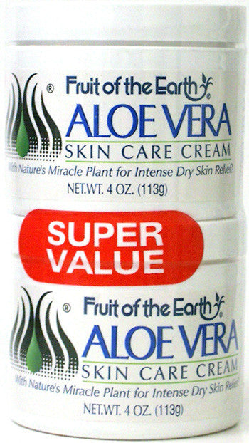 Fruit of the Earth Aloe Vera Skin Care Cream 4 Oz. 2-Pack on Sale