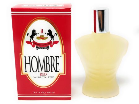 Hombre Eau de Tolette Red 3.4 oz Supply