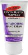 Palmer s Cocoa Butter Formula Fast Absorbing Hand Cream 2.1 oz For Sale