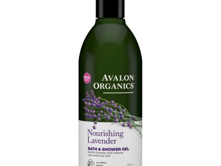 Avalon Organics Nourishing Lavander Bath & Shower Gel 12 oz Fashion