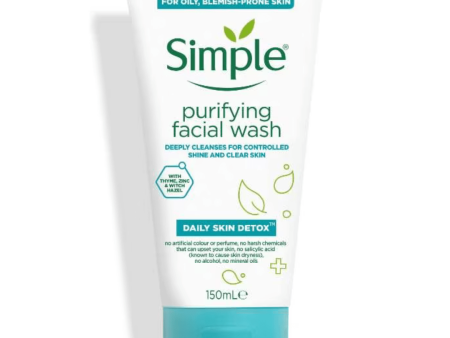 Face Wash Simple: Purifying & Gentle for All Skin Types For Sale