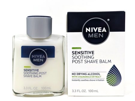 Nivea For Men Sensitive Post Shave Balm 3.3 oz Supply