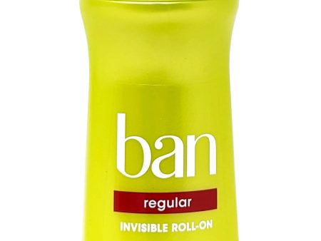 Ban Invisible Roll-On Regular Antiperspirant Regular 3.5 oz Fashion