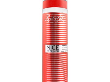 SAPIL BODY SPRAY NICE FEELING RED FOR MEN 200ML Supply