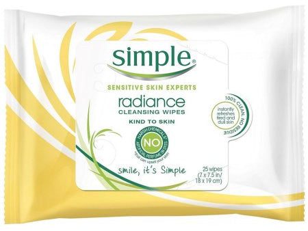 Simple Sensitive Skin Experts Radiance Cleansing Wipes 25 ea Discount