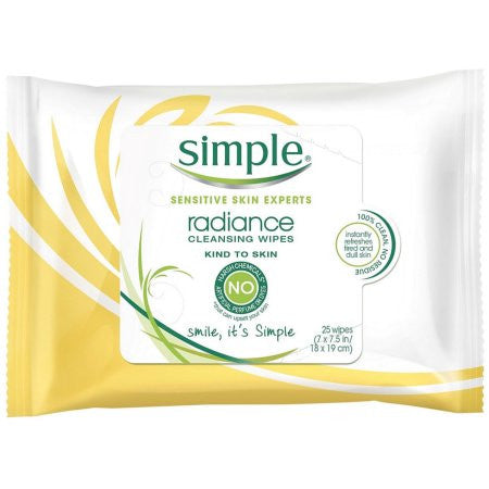 Simple Sensitive Skin Experts Radiance Cleansing Wipes 25 ea Discount