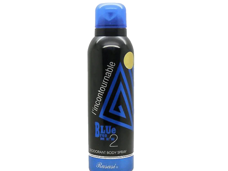 RASASI BODY SPRAY BLUE FOR MEN 2 200ML For Sale