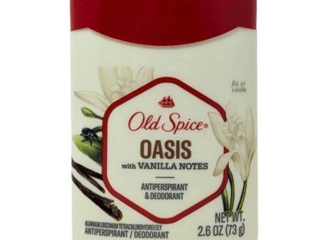 Old Spice Oasis with Vanilla Notes Solid Antiperspirant 2.6 oz Online Sale