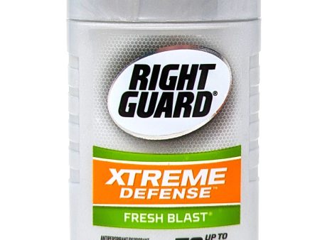 Right Guard Xtreme Defense Solid Antiperspirant  Fresh Blast 2.6 oz Hot on Sale