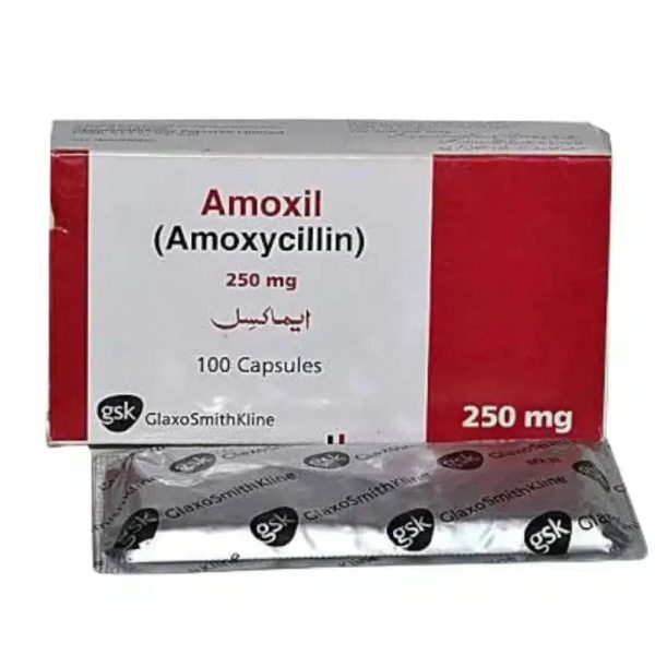 Amoxil Capsules 250mg (Pack of 20) - Amoxicillin for Bacterial Infections - Dermatologists.pk Online Hot Sale