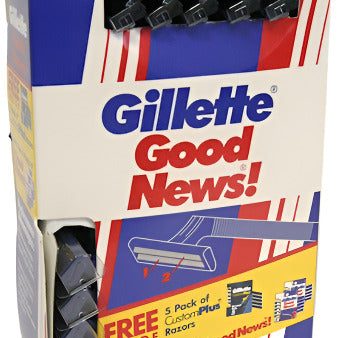 Gillette Good News! Razors 10 Pack + Gillette Custom Plus Normal Skin Razors 5 Pack For Discount