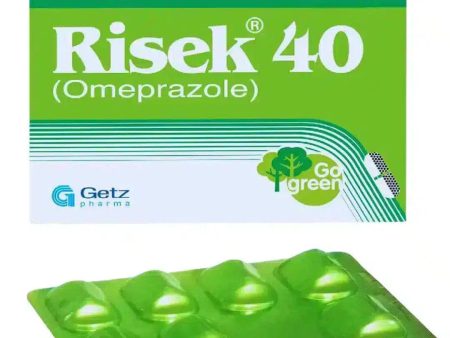 Risek Capsules 40mg (21 Capsules ) - For GERD - Prescription Required For Discount