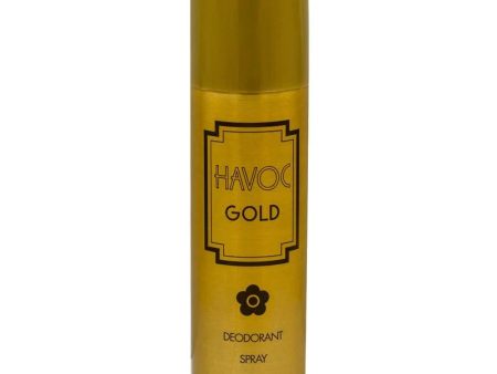 HAVOC BODY SPRAY GOLD 200ML Discount