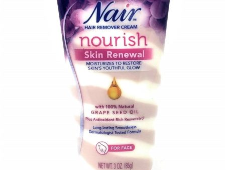 Nair Hair Remover Cream Nourish Skin Renewal For Face 3 oz Online Sale