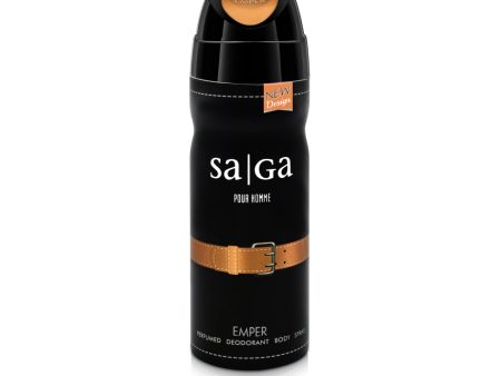 EMPER BODY SPRAY SAGA MEN 200ML on Sale