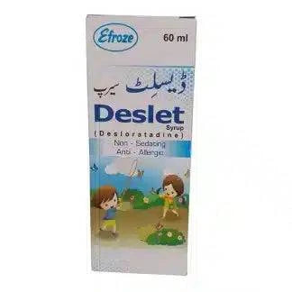 Deslet Syrup (60ml) - Effective Relief from [Main Symptom] | Dermatologists.pk Supply