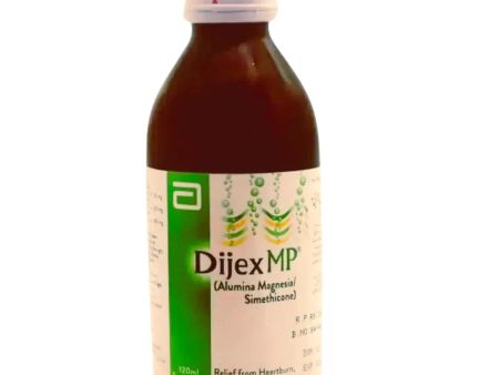 Dijex MP Carminative Suspension 120ml - For Acidity & Indigestion - Prescription Required Cheap