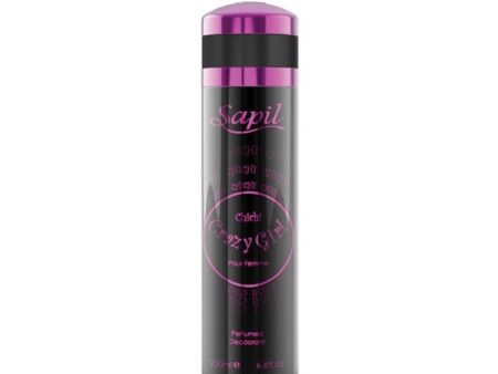 SAPIL BODY SPRAY CHICHI CRAZY GIRL FOR WOMEN 200ML For Cheap