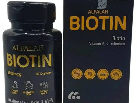 Alfalah Biotin Supplements – Hair, Skin & Nail Health (30 Capsules) Online now