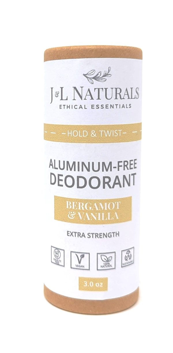 J&L Naturals Aluminum-Free Deodorant Bergamot & Vanilla 3 oz Online