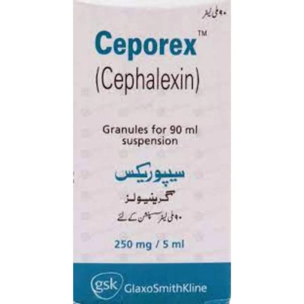 Ceporex 90ml Suspension (Cephalexin 250mg 5ml) on Sale