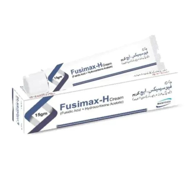 Fusimax-H Cream (Fusidic Acid 2% + Hydrocortisone Acetate 1%) 15g – Antibacterial & Anti-inflammatory Skin Cream For Cheap