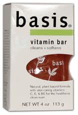 Basis Vitamin Bar Soap Cleans + Softens 4 oz Online now