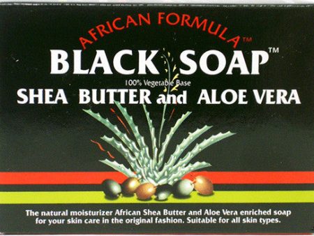 African Formula Black Soap Shea Butter and Aloe Vera Net Wt. 3.5 Oz. For Discount