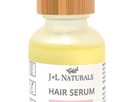 J&L Naturals Hair Serum Lavender & Rose Geranium 1 oz Supply