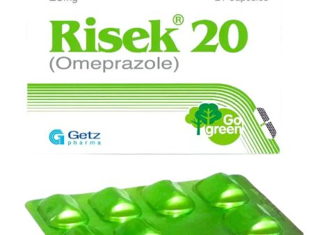 Risek Capsules 20mg (21 Capsules) - For GERD - Prescription Required Cheap